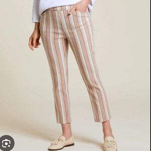 Tribal Multi-Striped Cropped Pants